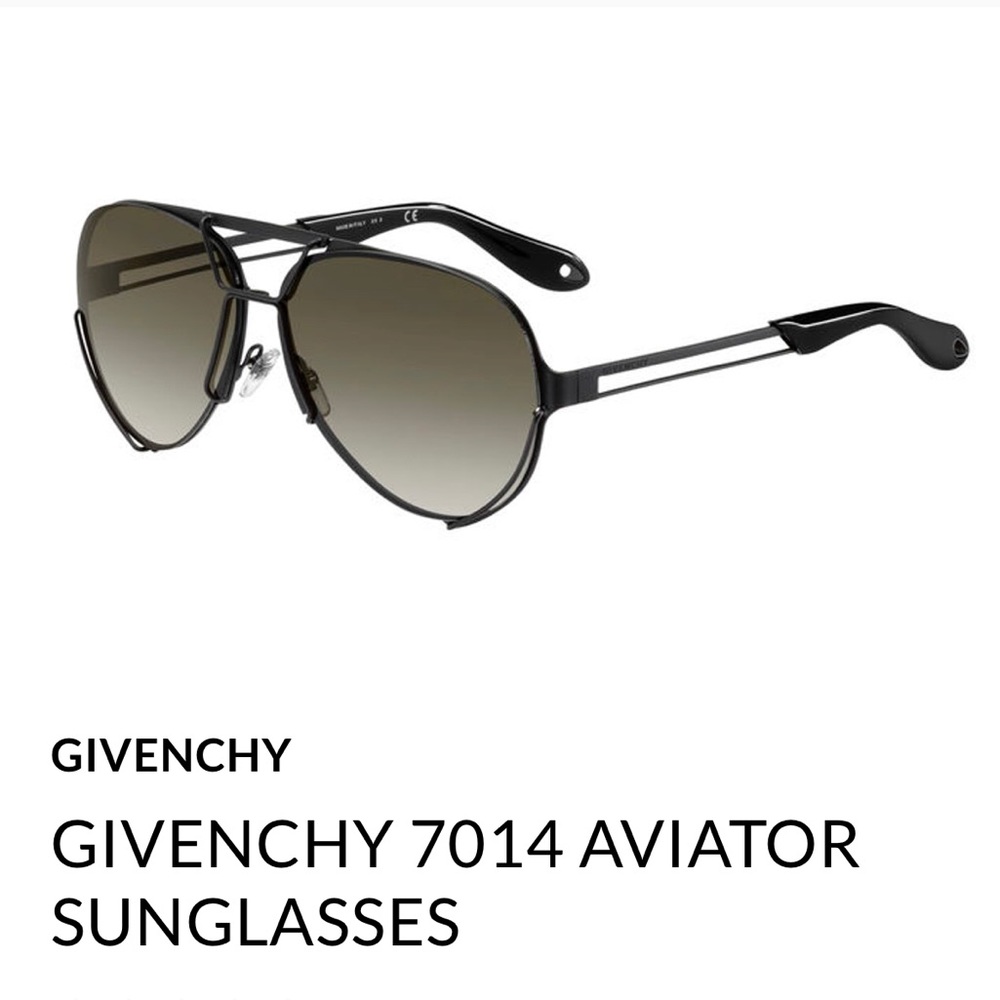 BNIB Givenchy 7014 Aviator Sunglasses black matte